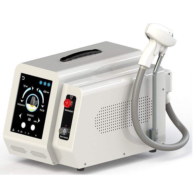 Hårfjerningsmaskine med laser under armene